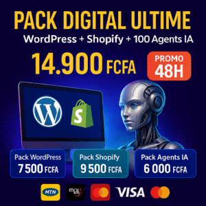 PACK DIGITAL – WordPress + Shopify + 100 Agents IA